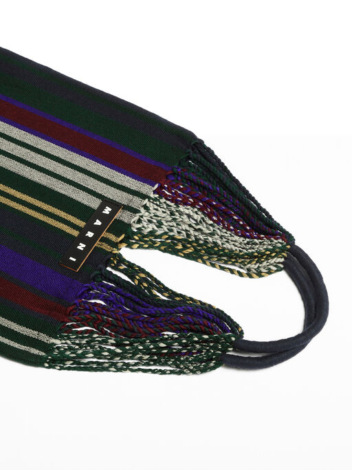 マルチカラー パープル クロシェ製 MARNI MARKET HAMMOCKバッグ - ハンドバッグ