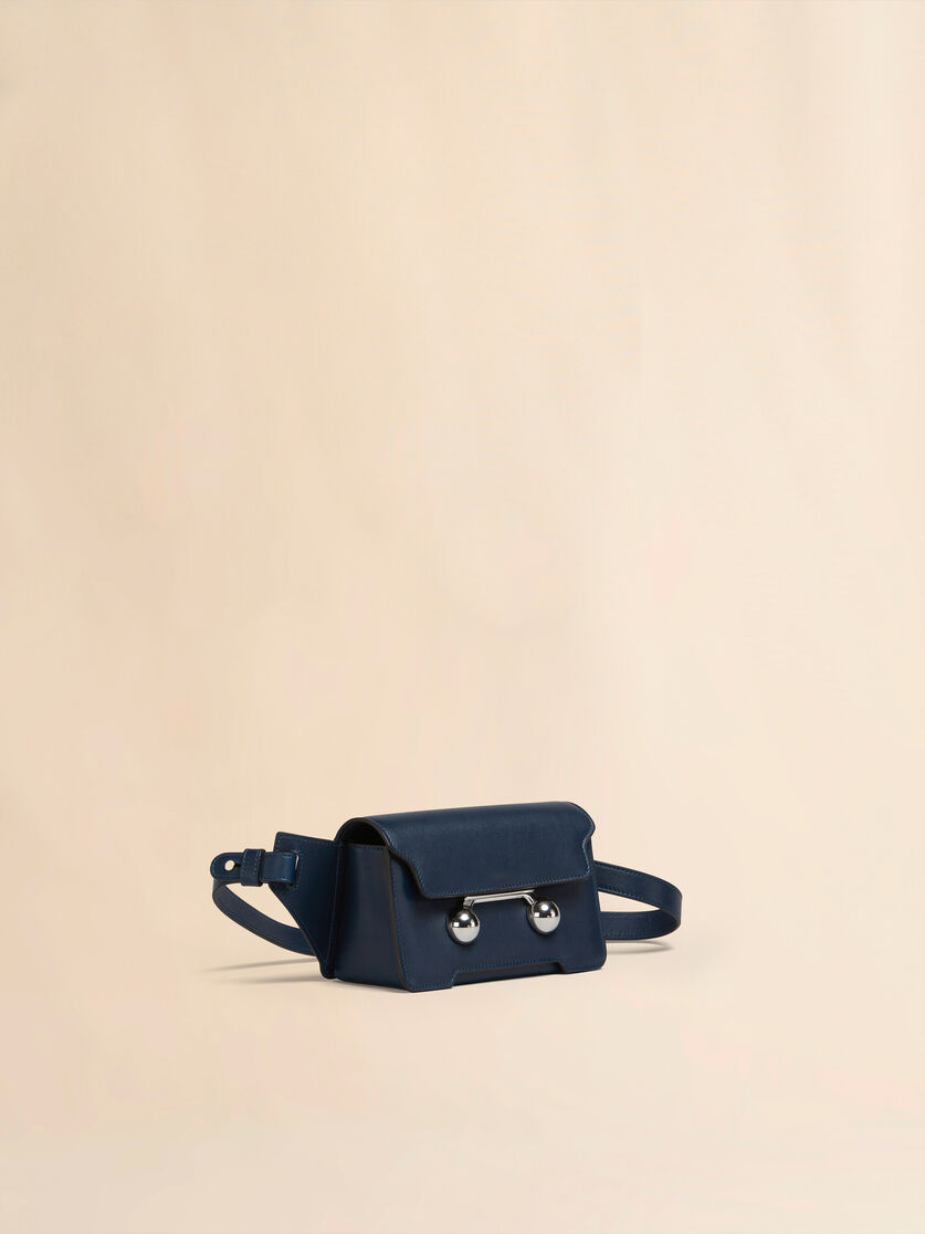 Deep blue leather Trunkaroo crossbody bag - Belt Bags - Image 5