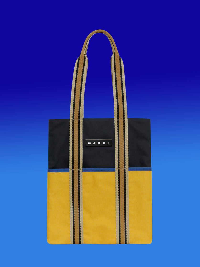 マスタード MARNI MARKET Canvas Tote, Image 1