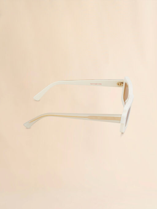 LAKE VOSTOK Sonnenbrille aus weißem Azetat - Optisch