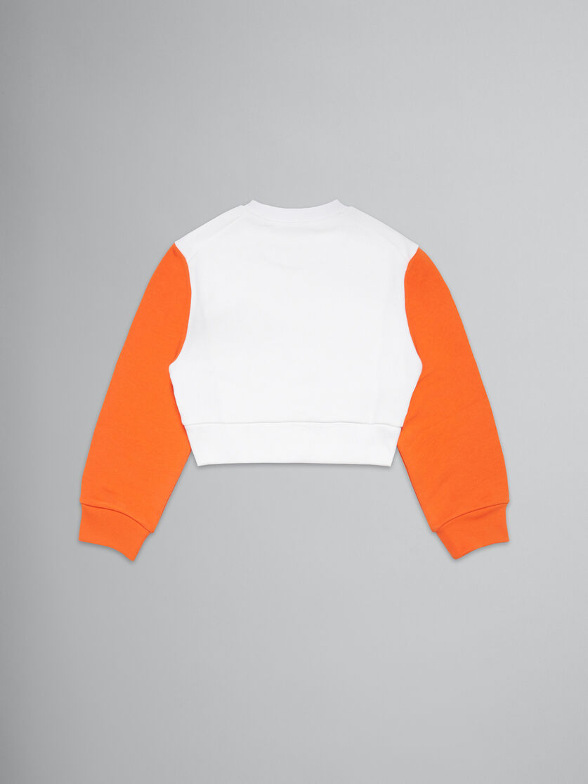 Sunny Day 프린트 컬러블록 크루넥 스웨트셔츠 - 스웨터 - Image 2