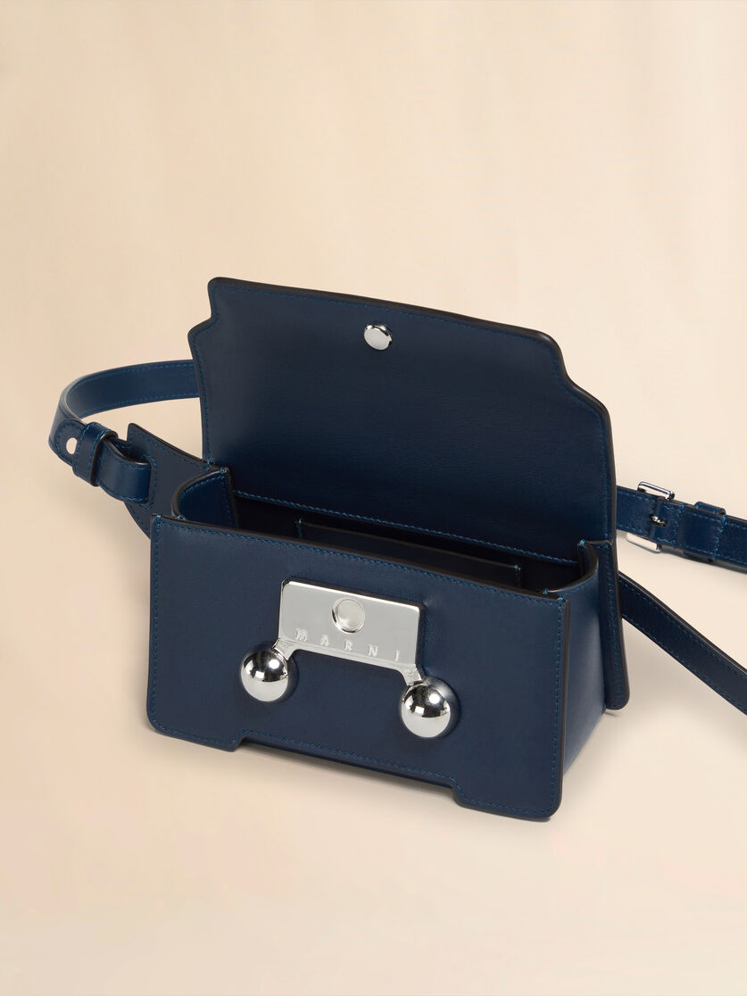 Deep blue leather Trunkaroo crossbody bag - Belt Bags - Image 3