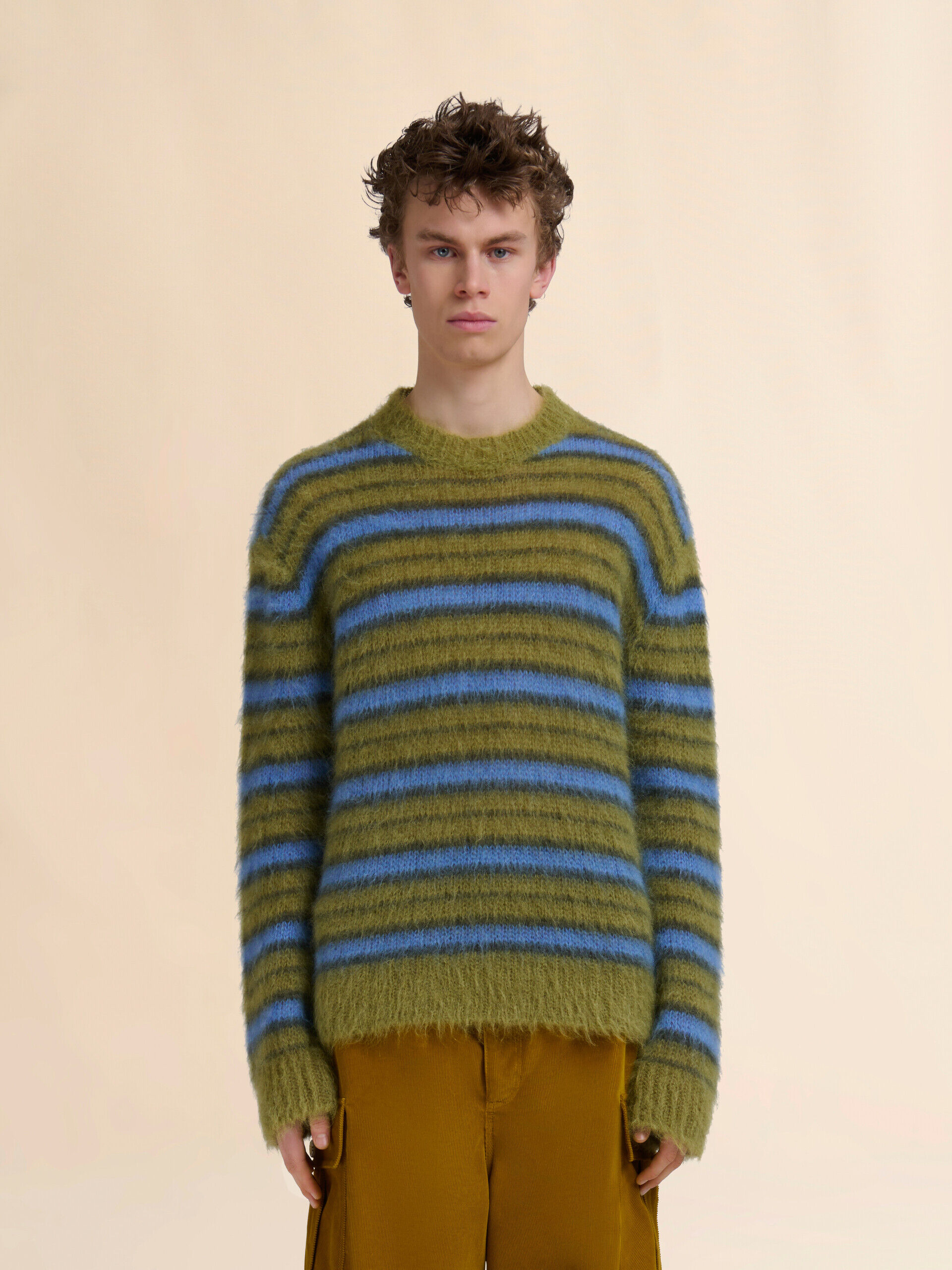 Green striped mohair sweater | Marni