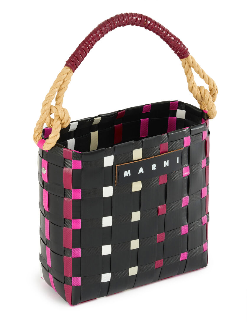 ホワイト(ブラック/ホワイト) MARNI MARKET SUNDAY BASKET BAG | Marni