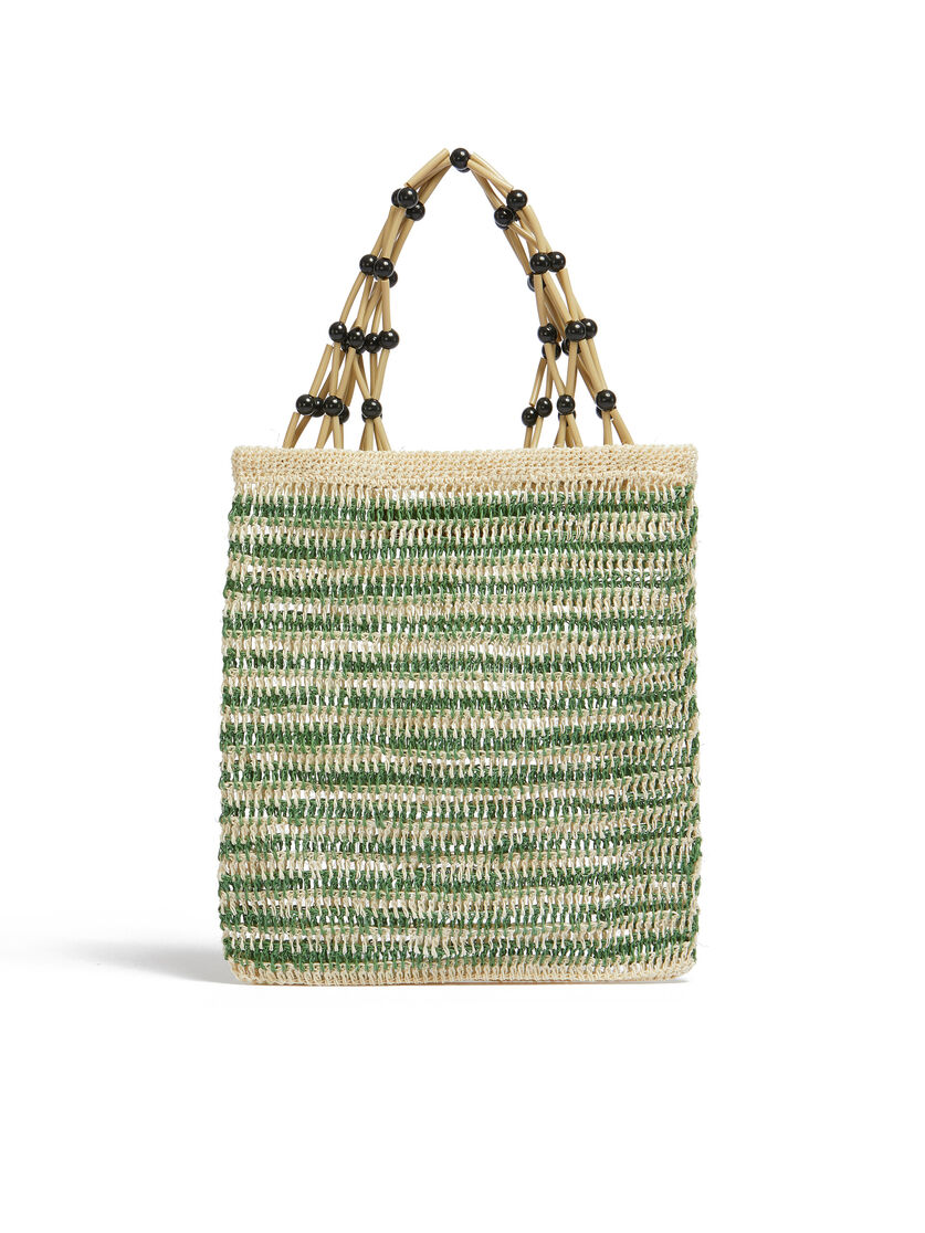 グリーン MARNI MARKET FIQUE ナチュラルファイバーネットショッパー  