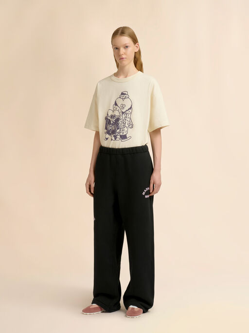 Marni + Madhappy black cotton sweatpants with animal print - Pants