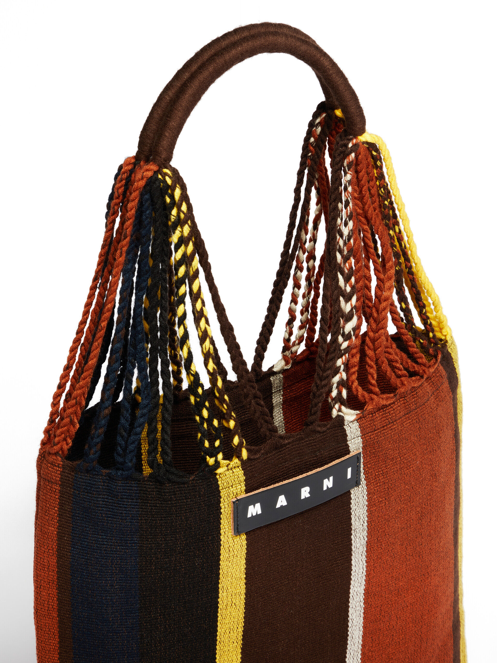 MARNI ハンモックバッグ ピンク ブラウン グレー ピンク マルチカラー MARNI MARKET HAMMOCK クロシェバッグ | Marni