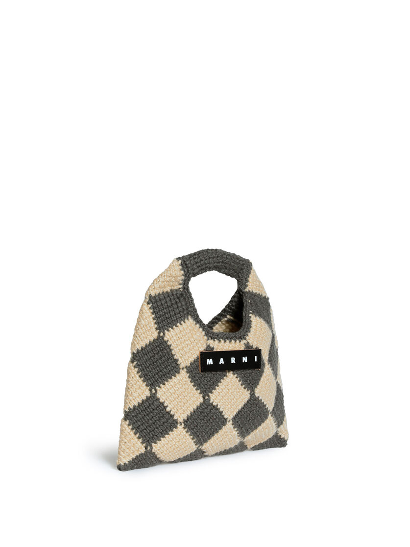 グリーン テックウール Marni Market Diamond ミニバッグ - ショッピングバッグ - Image 3