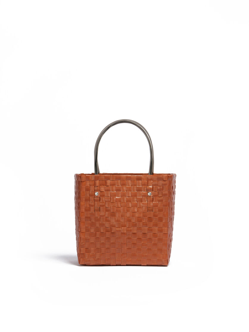 Borsa MARNI MARKET ANIMAL BASKET in intrecciato rosa chiaro - Borse shopping - Image 3