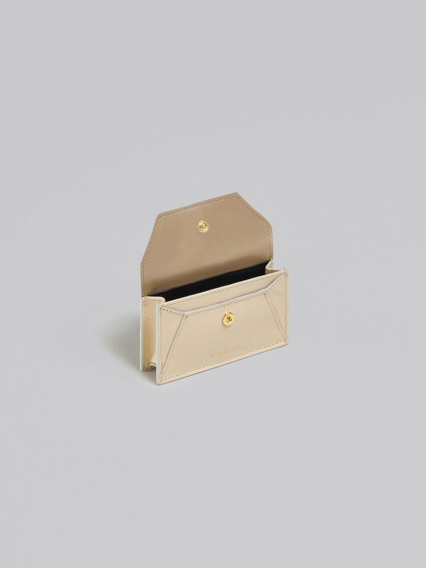 ブラウン、ホワイト レザー製カードケース - 財布 - Image 2