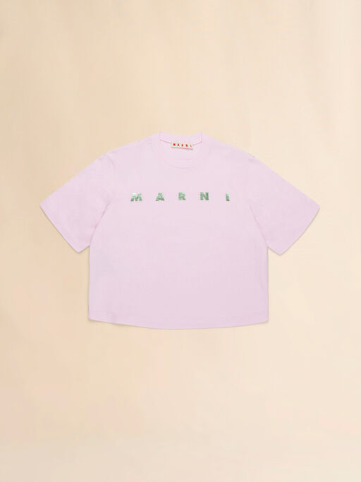 Rosafarbenes Crop-T-Shirt - T-shirts