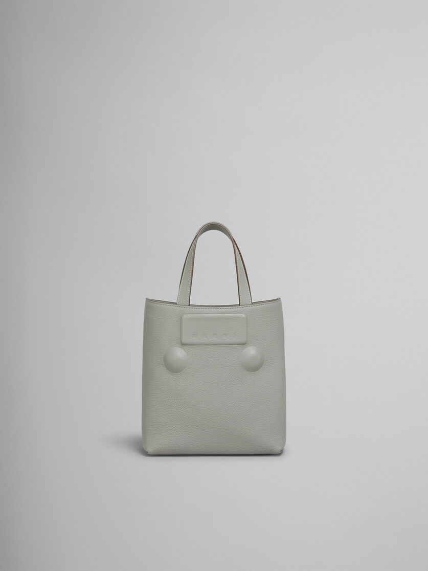 Grey leather Trunkaroo Embossed small Bag - Shopping Bags - Image 1