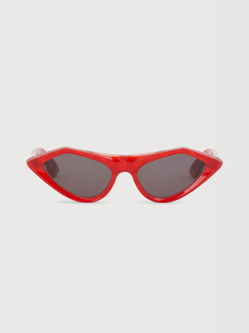 Red acetate Tikbarri sunglasses - Optical