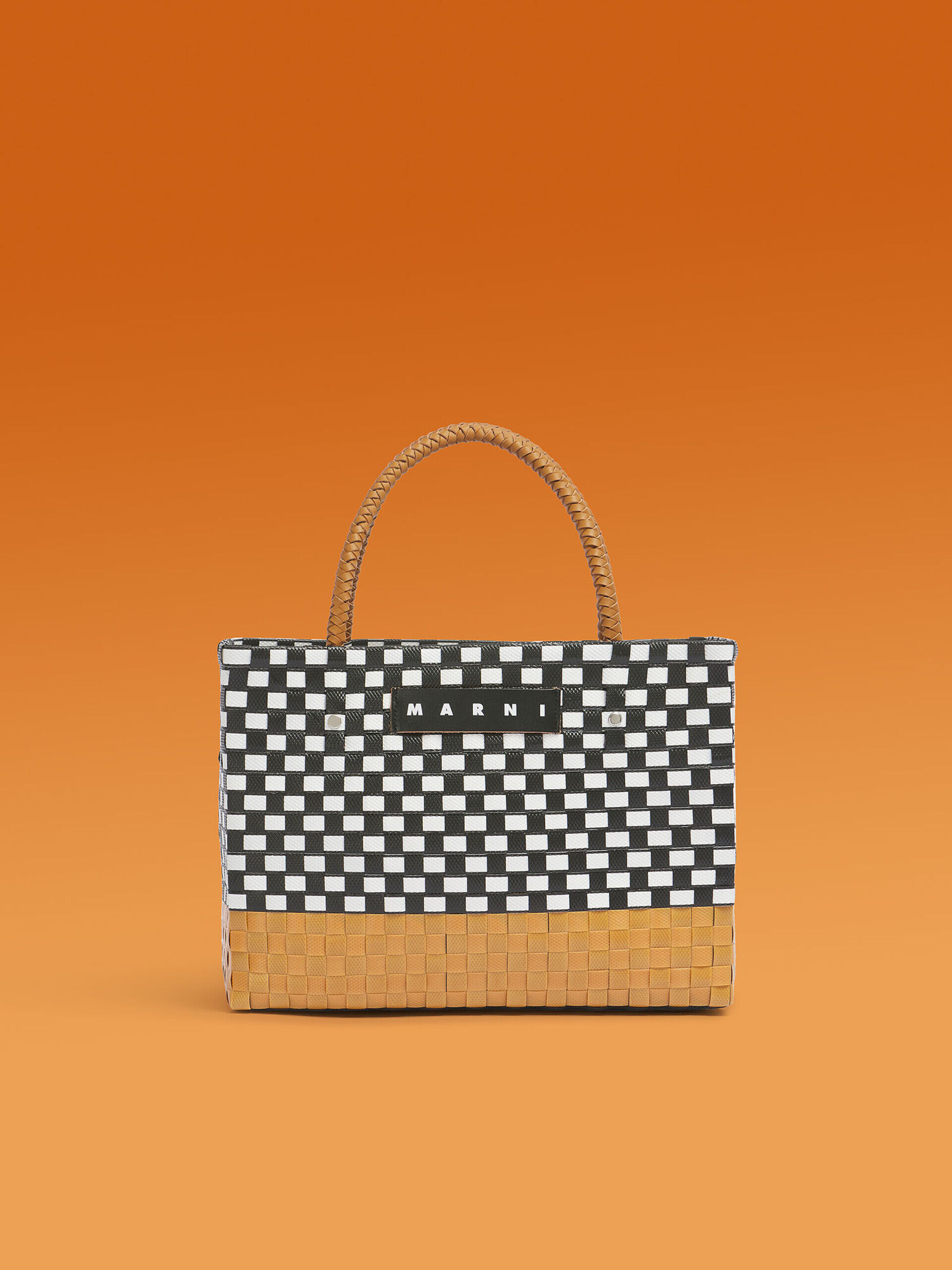 MARNI MARKET タクシー バスケット ミディアムサイズ ナチュラルホワイト MARNI MARKET TAXI BASKET MEDIUM | Marni