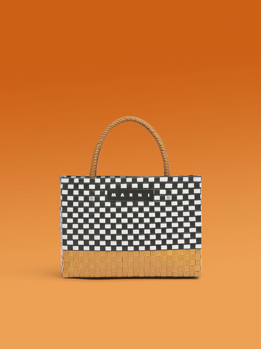 ローシェンナMARNI MARKET TAXI BASKET MEDIUM - ショッピングバッグ