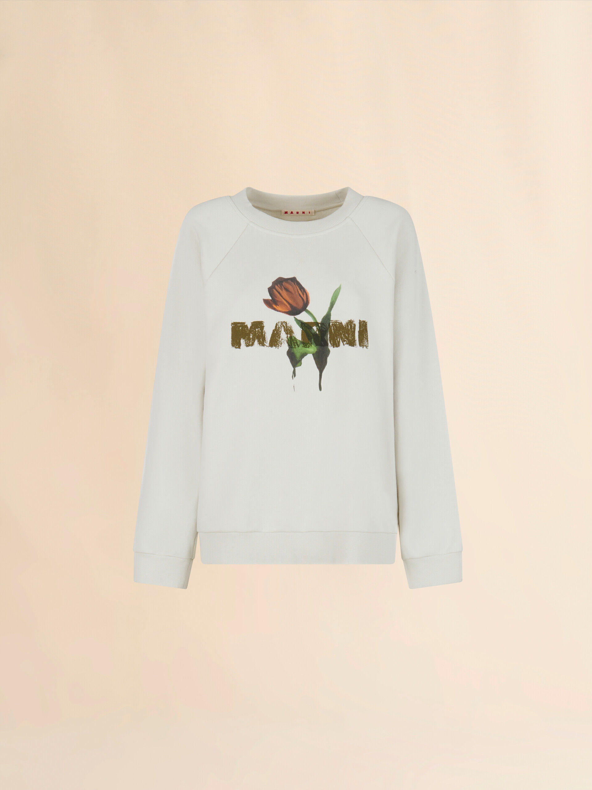 Navy Logo-Print Cotton-Jersey T-Shirt | MARNI | MR PORTER