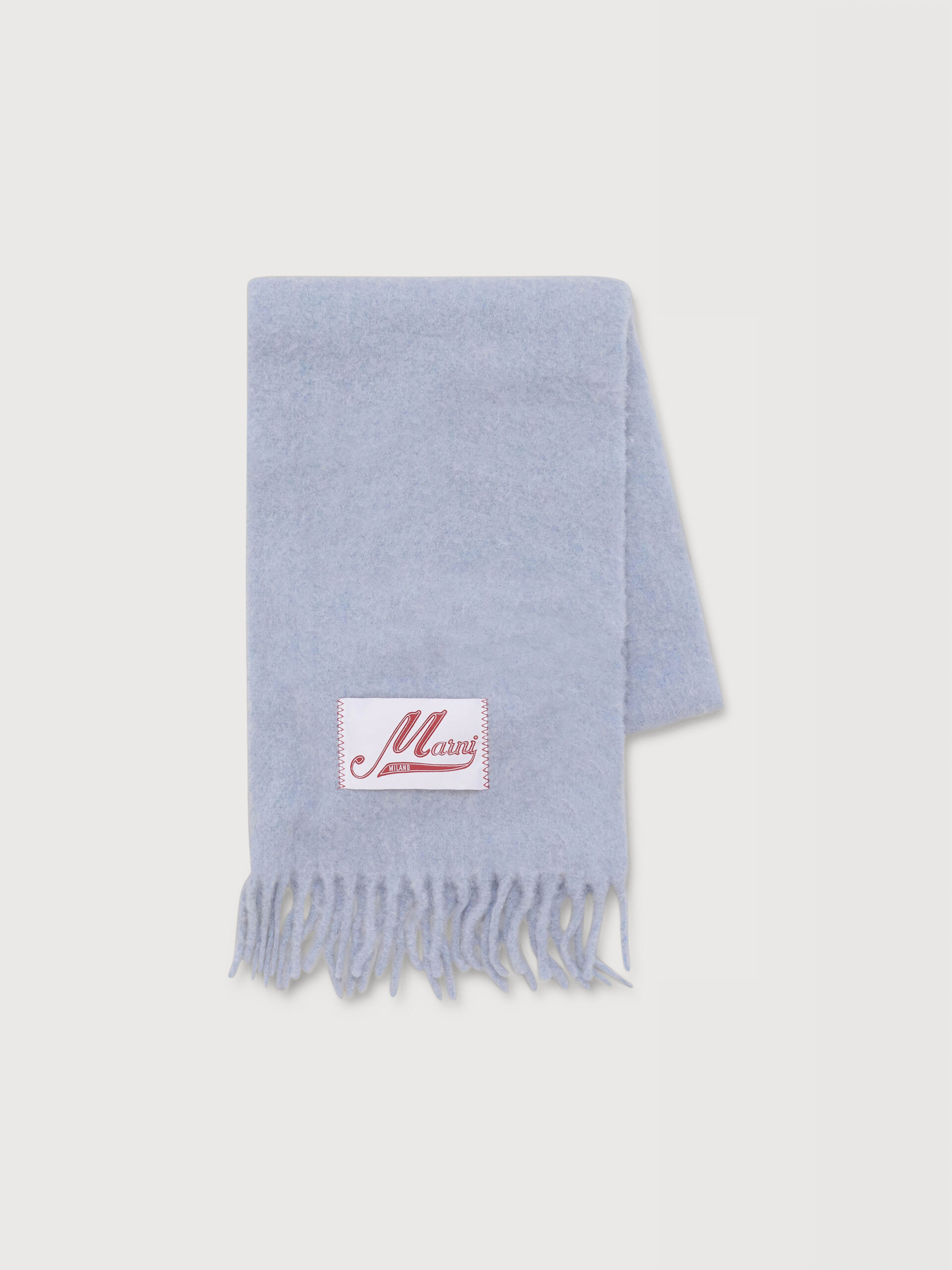 MARNI ライトブルー アルパカ マフラー Light blue alpaca scarf | Marni