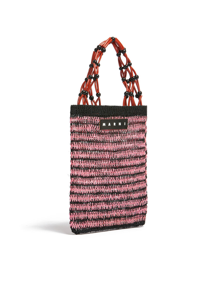 ピンク MARNI MARKET FIQUE ナチュラルファイバー ネットショッパー - ショッピングバッグ - Image 2