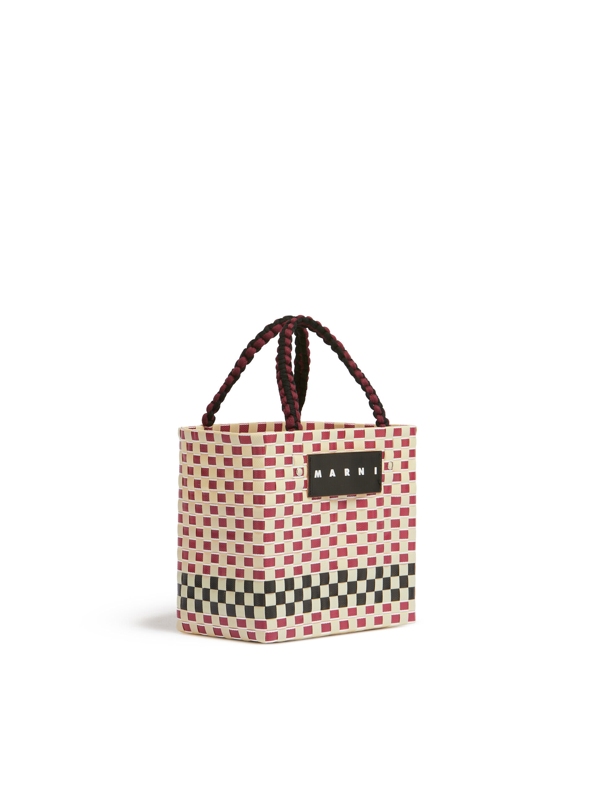 ★MARNI[マルニ] ブラックチェリーマーケットバッグ★ MARNI MARKET ブラックチェリー