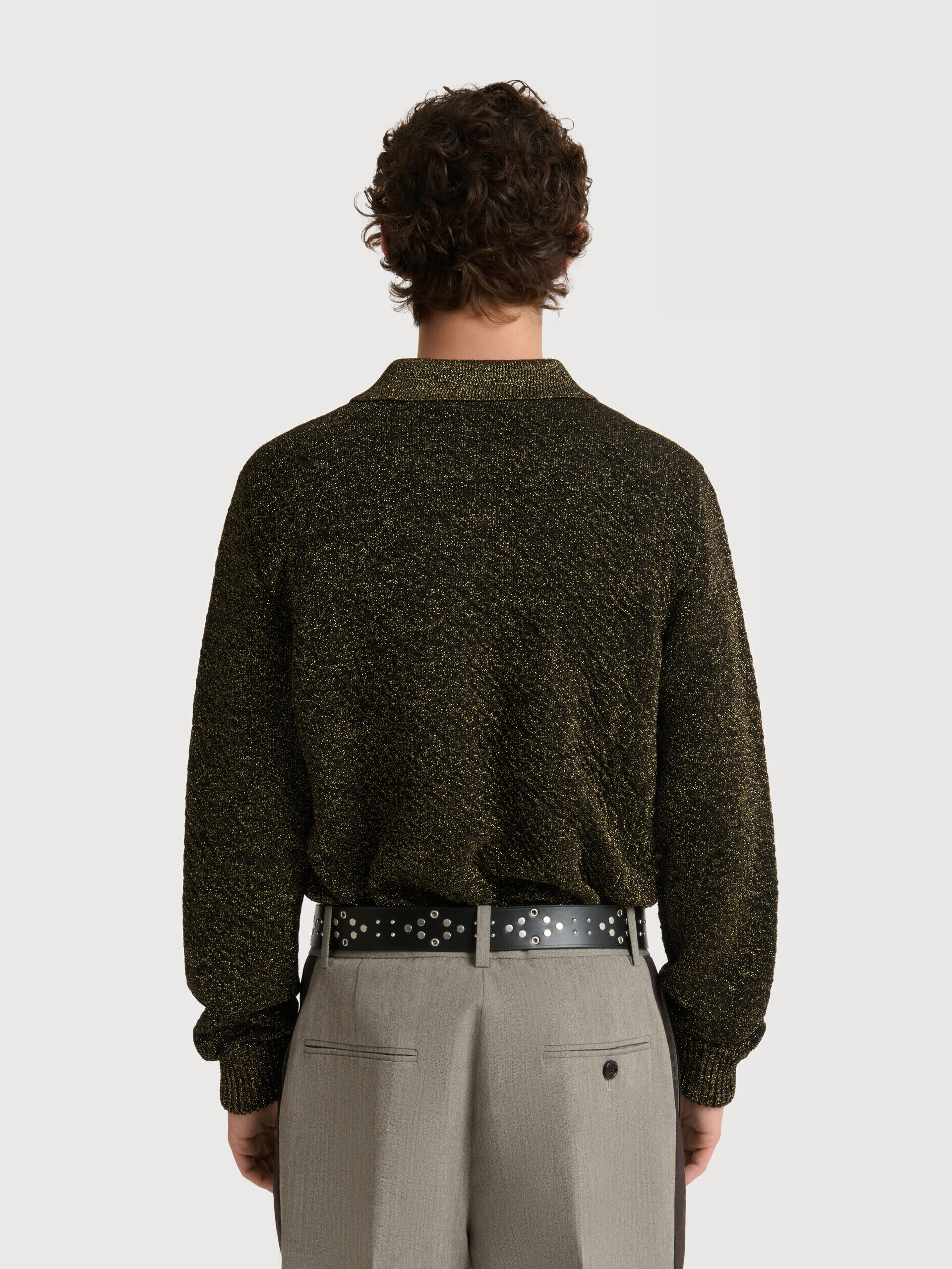 x3913P ▽MARNI マルニ▽ カシミヤ モヘア ミドルゲージ クルーネック 