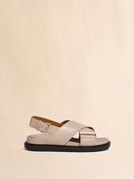 Beige leather Fussbett - Sandals