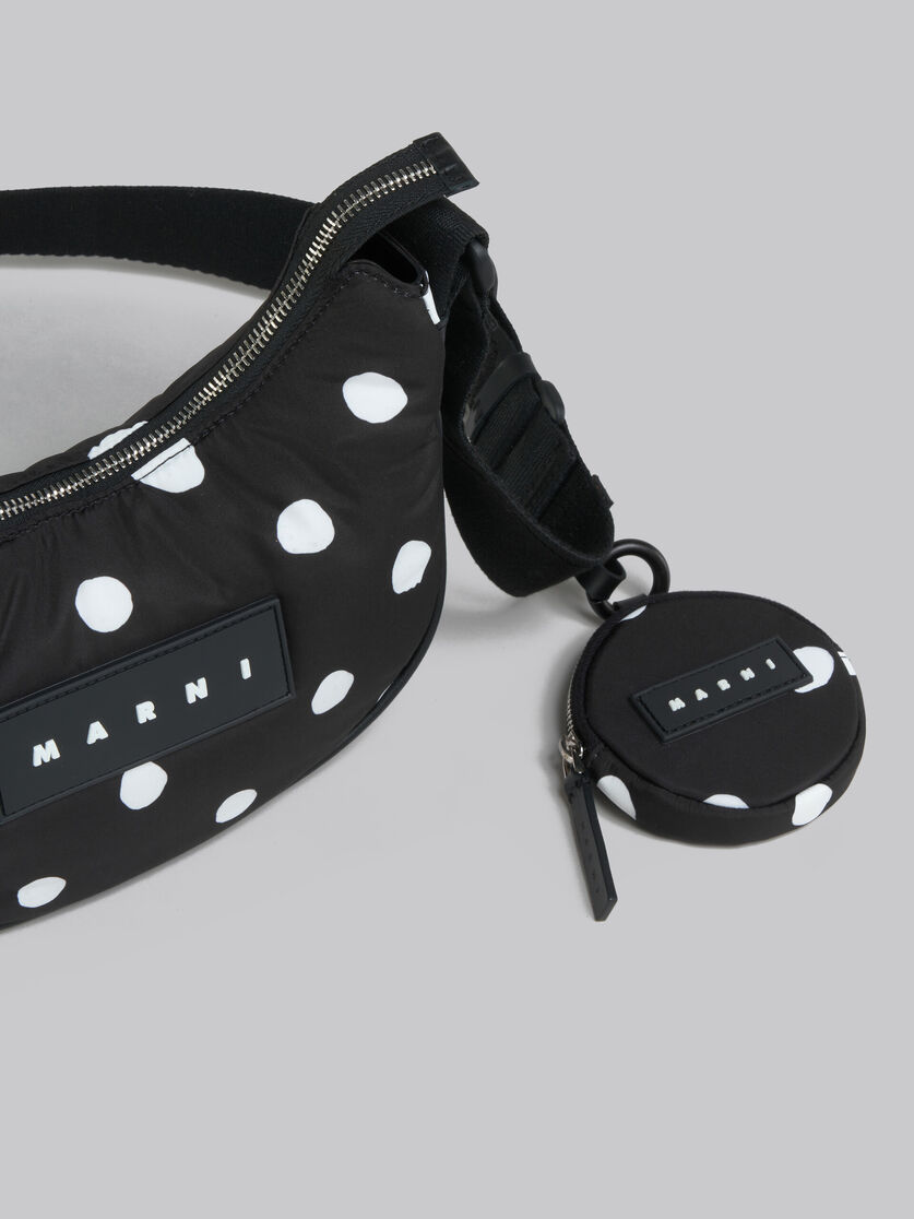 Black polka-dot Puff hobo small bag - Shoulder Bags - Image 5