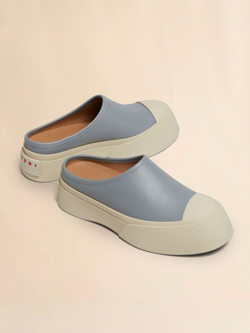 Grey leather Pablo sabot - Sneakers - Image 5