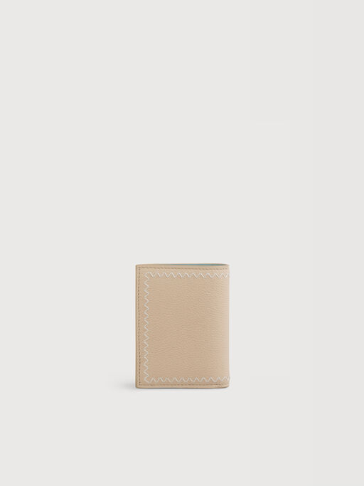 Beige bi-fold wallet with Marni Symbol embroidery - Wallets