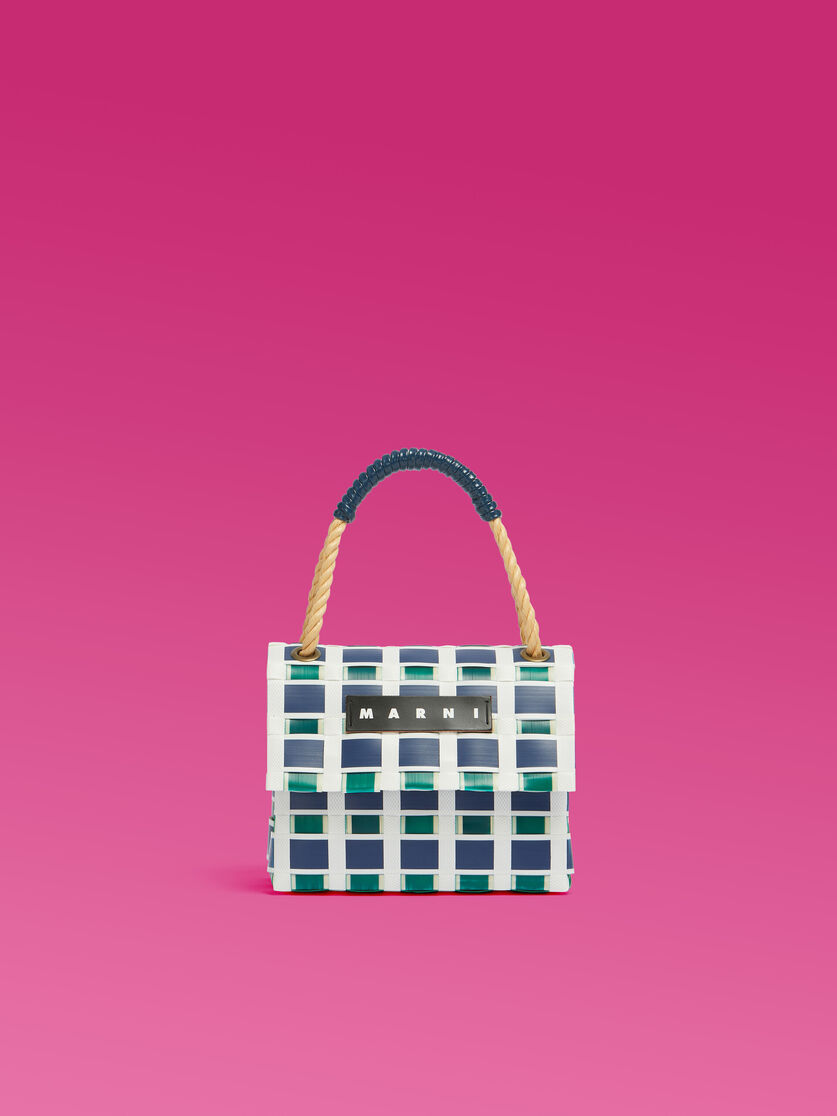 Deep blue MARNI MARKET shoulder bag | Marni 