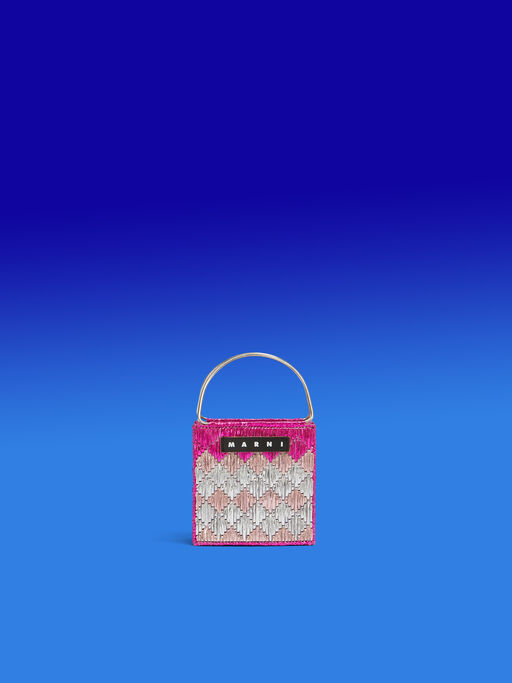 メタリック フューシャ ロンバス MARNI MARKET ミニバッグ - ショッピングバッグ