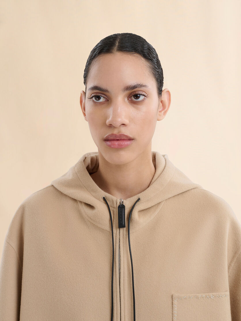 Schwarzer Parka aus Wolle und Kaschmir mit Marni Mending - Jacken - Image 4
