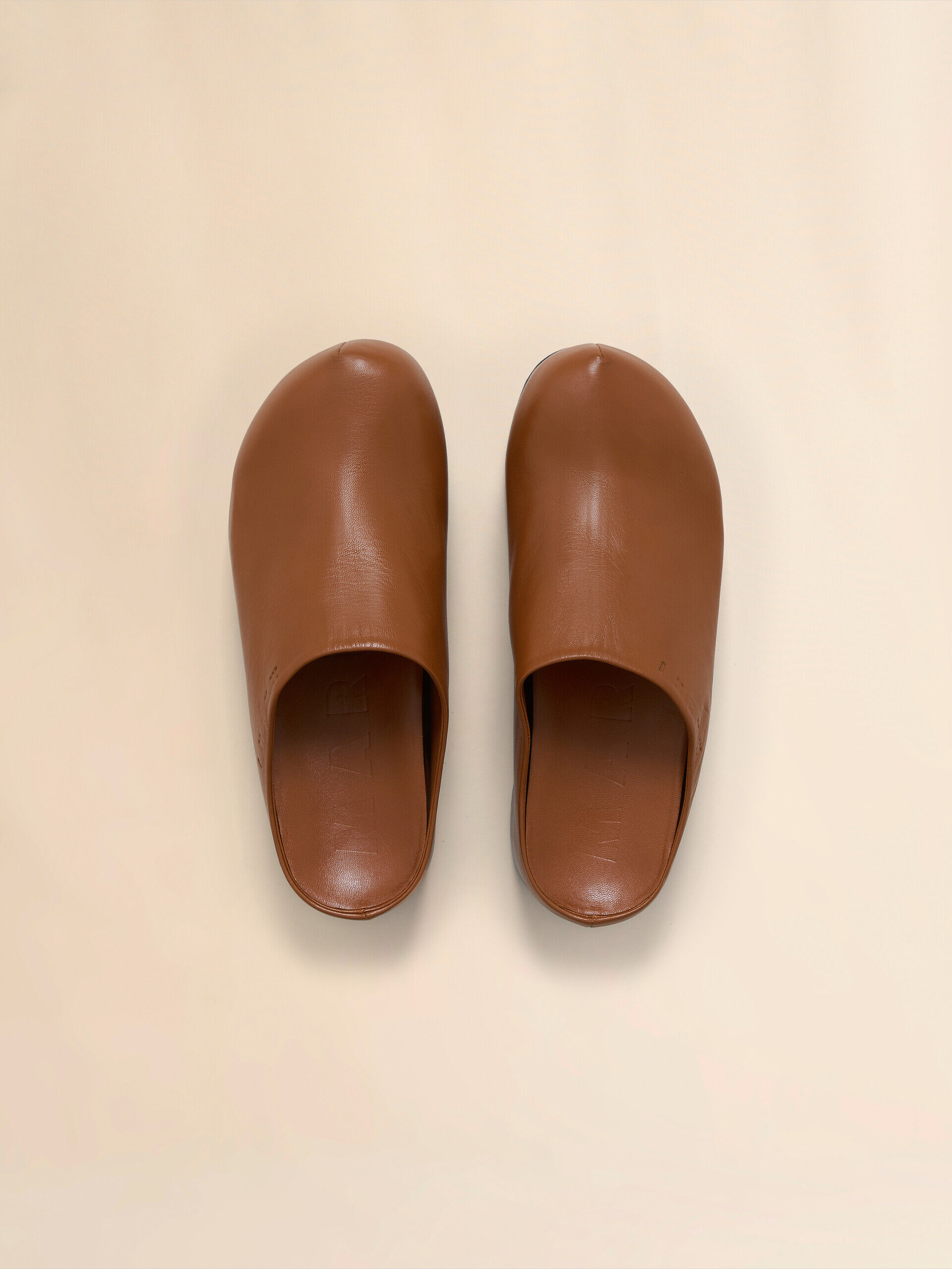 MARNI マルニ レディース チャンキークロッグサボ サンダル ブラウン レザー製チャンキークロッグサボ | Marni