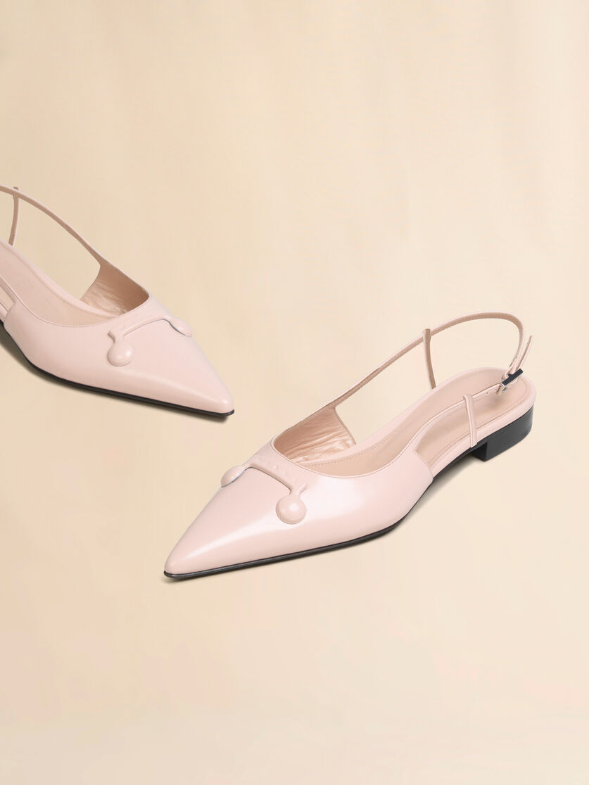Slingback Trunkaroo de piel rosa con punta afilada - Bailarinas - Image 4