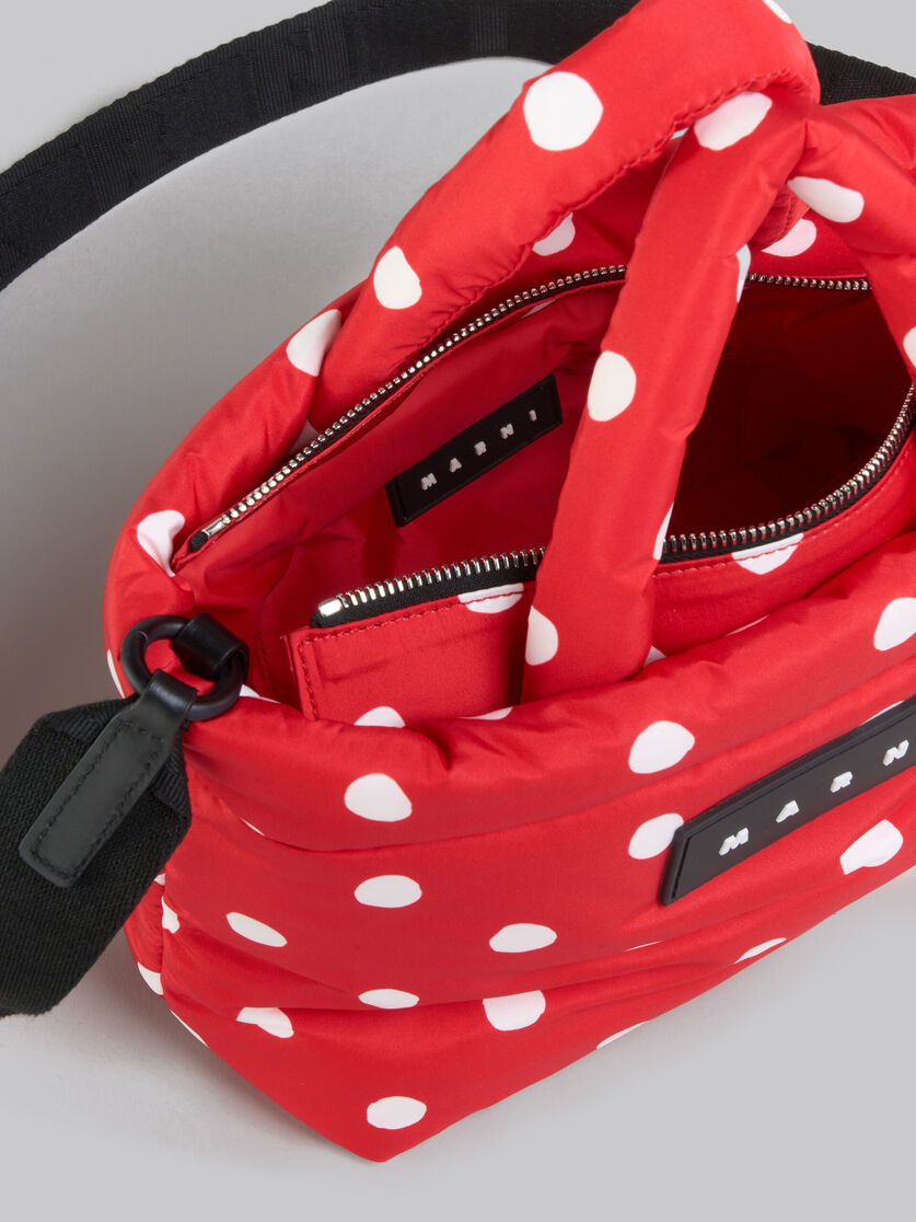 Black polka-dot Puff mini tote bag - Handbags - Image 4