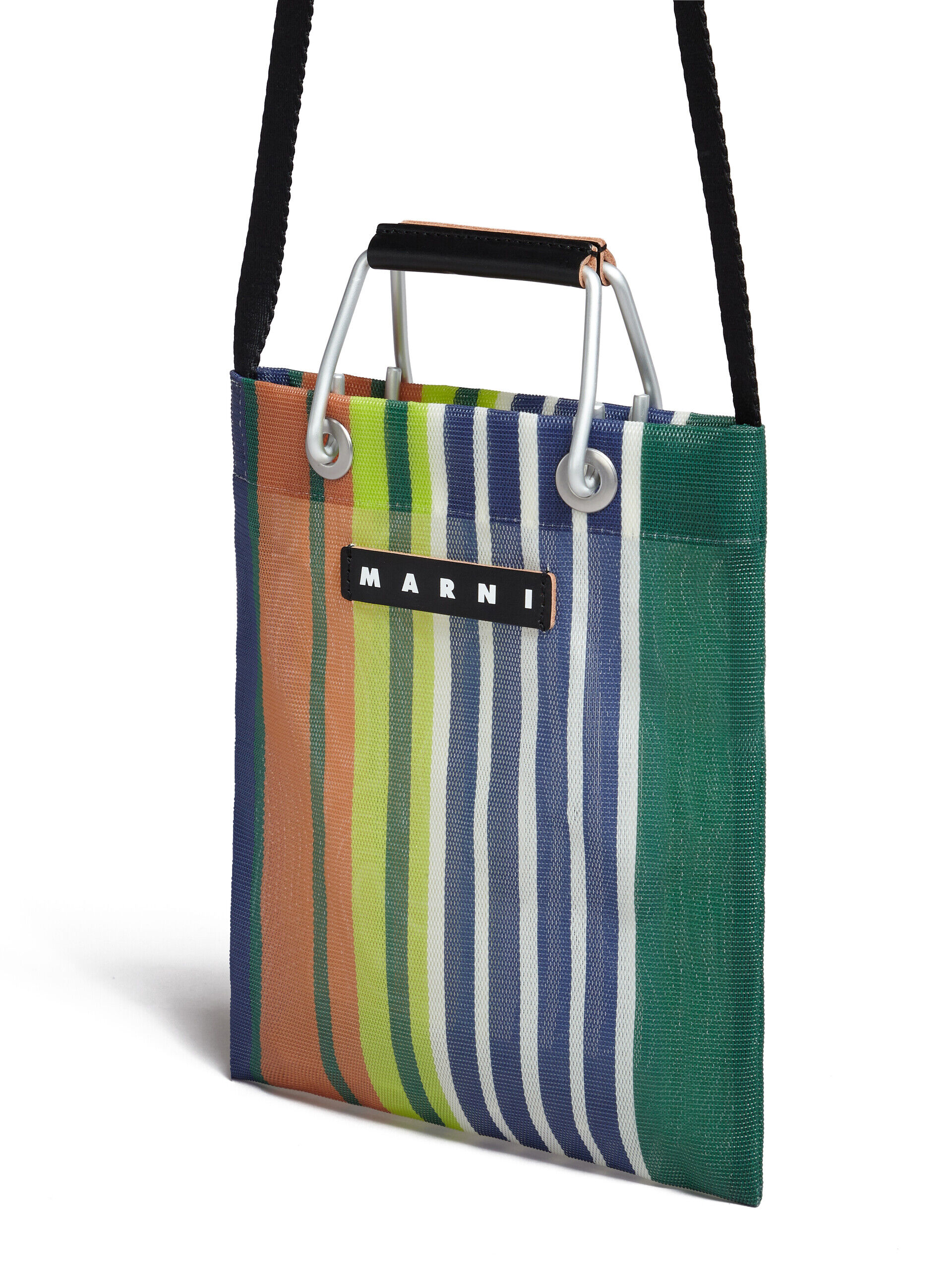 グリーンブルー MARNI MARKET STRIPE MINI SHOULDER BAG | Marni