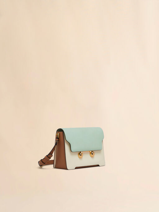 Green cream e brown leather Trunkaroo medium shoulder Bag - Shoulder Bags