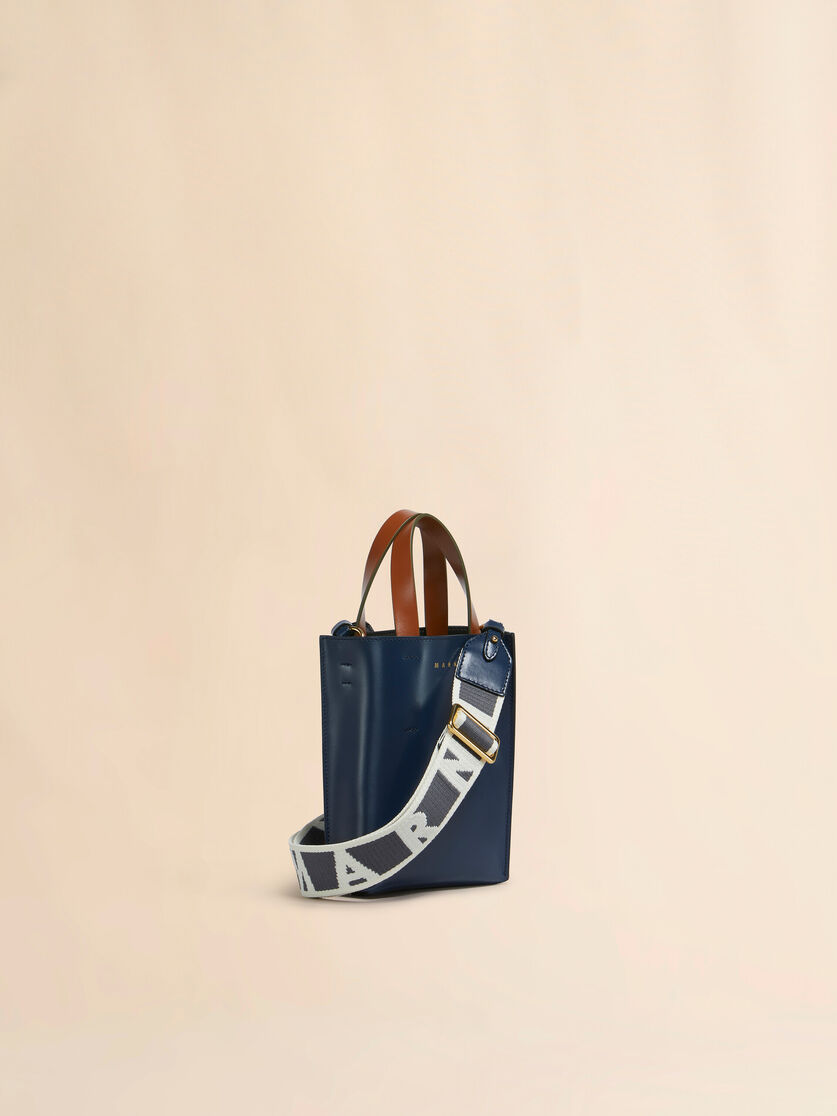 Deep green brown and black leather Museo nano bag - Shopping Bags - Image 6