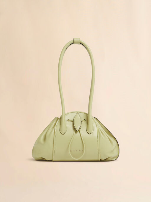 Shopper Tulipea in pelle gialla - Borse shopping