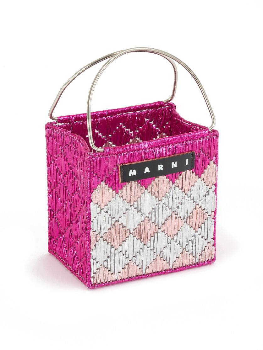 メタリック ブルー ロンバス MARNI MARKET ミニバッグ - ショッピングバッグ - Image 4