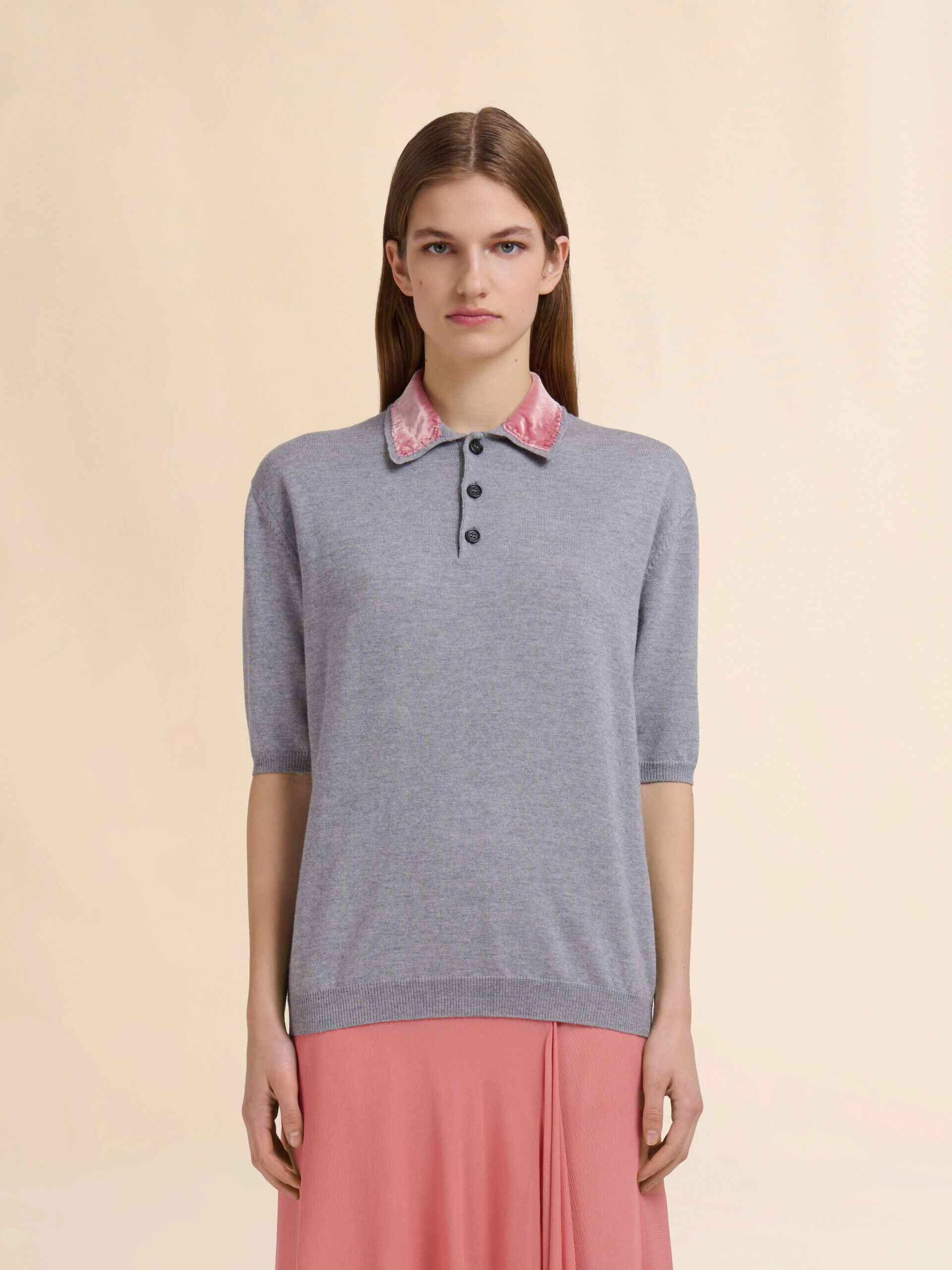 レディースウェア minuere tweed pearl button polo レディースウェア minuere tweed pearl button polo レディース