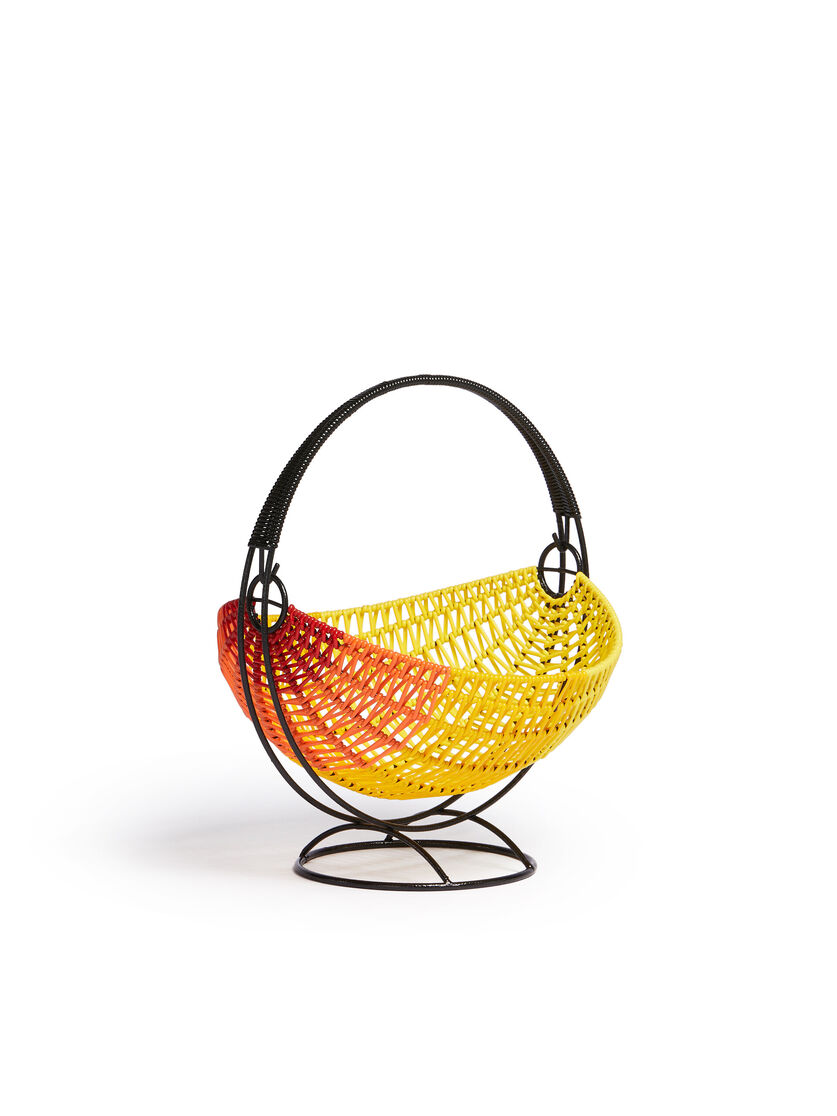 Multicolour striped MARNI MARKET woven cable fruit basket - Accessories - Image 2