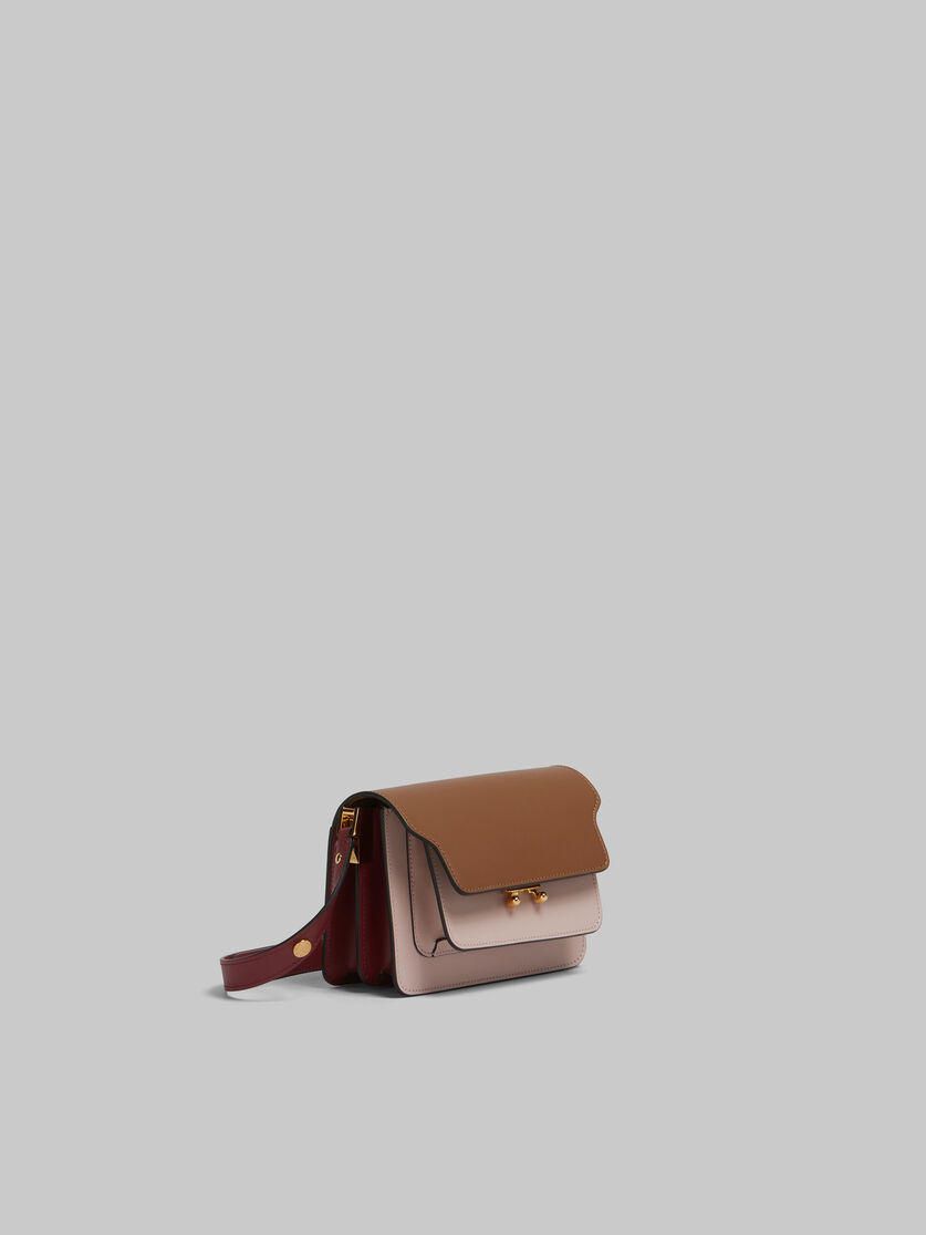 Beige pink and red smooth calfskin mini Trunk bag - Shoulder Bags - Image 5