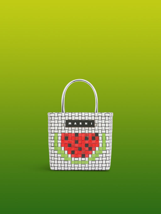 ウォーターメロン MARNI MARKET FRUIT BASKET BAG - ショッピングバッグ