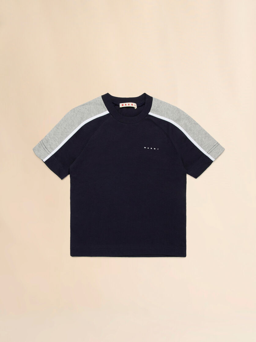 T-shirt with colorblock details - T-shirts - Image 1