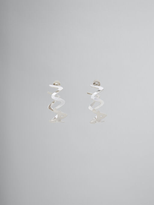 Palladium metal Marni Symbol earrings - Earrings