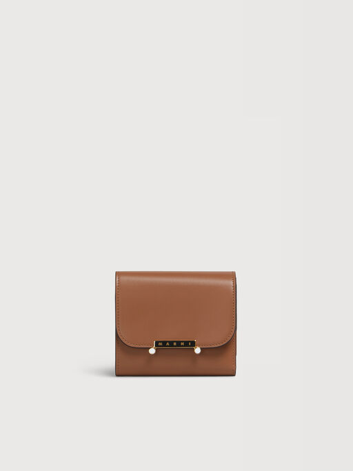 Brown leather Envelope trifold wallet - Wallets