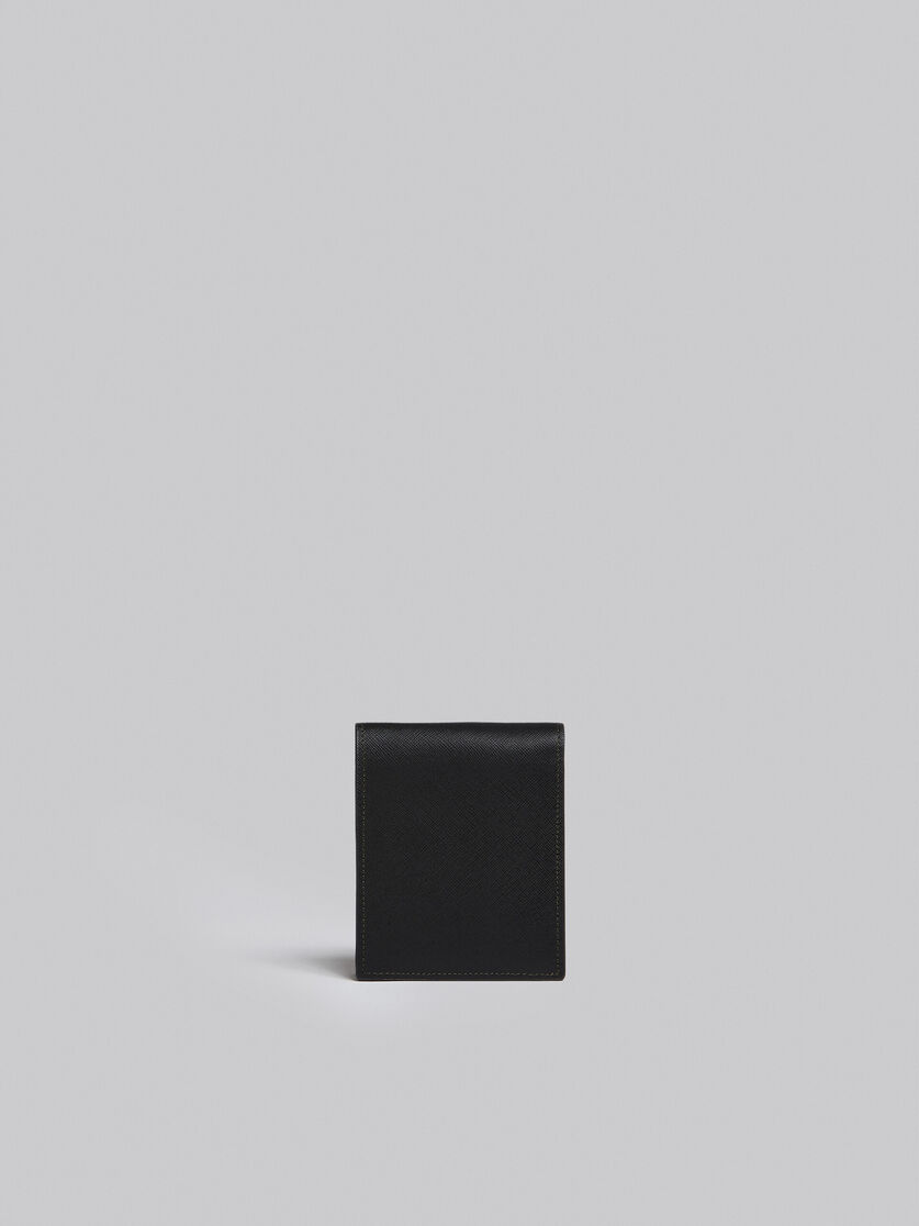 ブルーとブラック サフィアーノレザー製 二つ折りウォレット - 財布 - Image 3