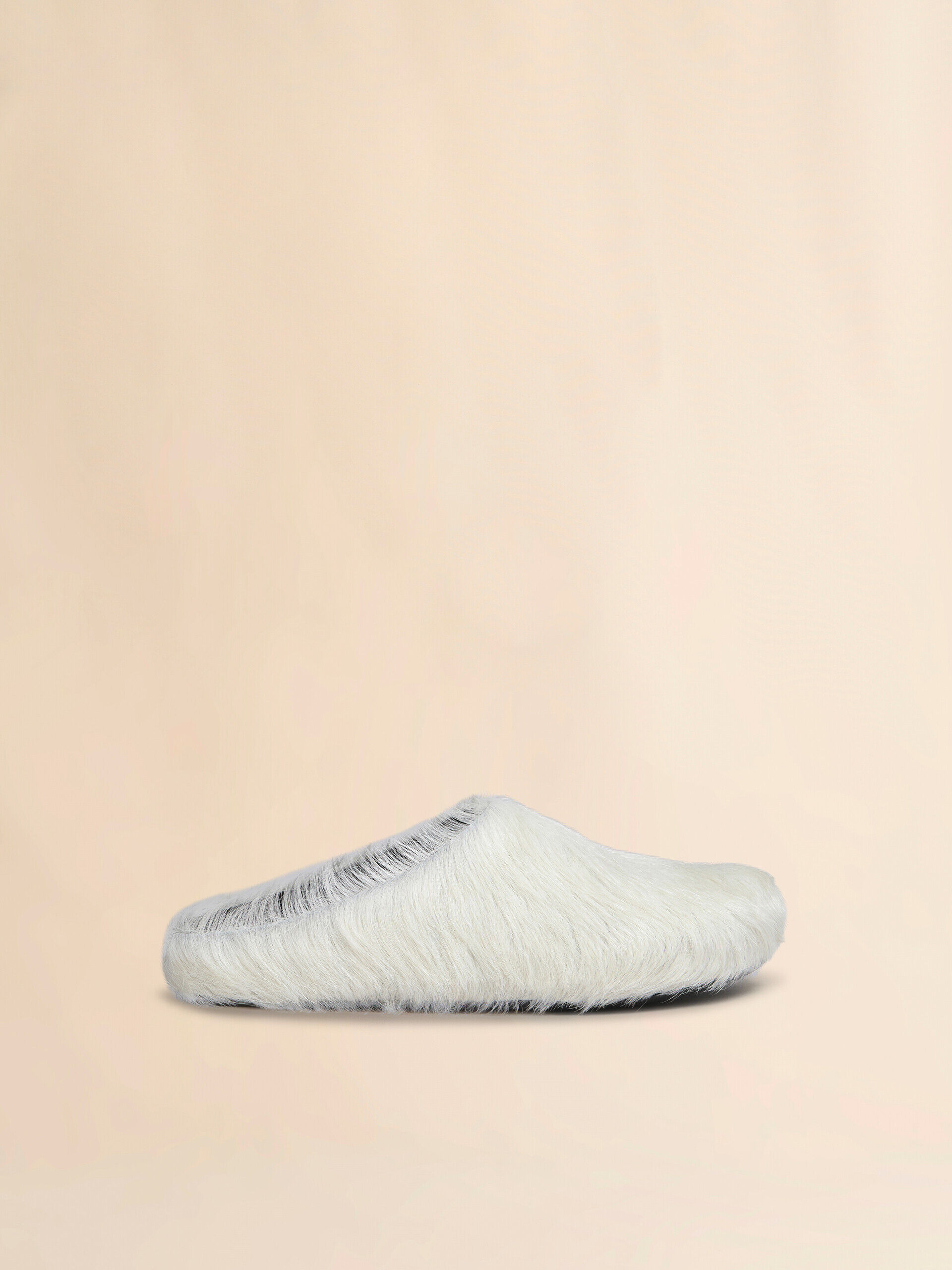 White long hair calfskin Fussbett sabot | Marni