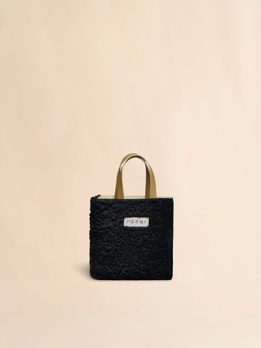 ブラック  SHEARLING MENDING MUSEO MINI - ショッピングバッグ - Image 1