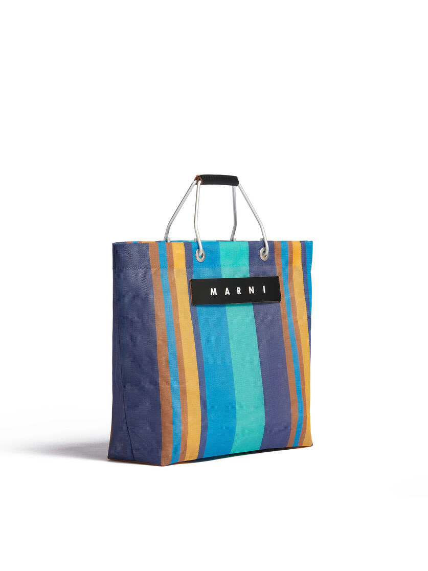 MARNI MARKET STRIPE mehrfarbige blaue Tasche - Shopper - Image 2